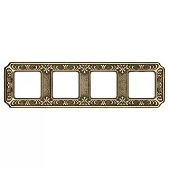 FD01354OB Рамка Siena Bright Gold 4-постовая Fede