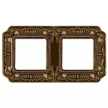 FD01362PBCL Рамка Firenze Bright Patina 2-постовая Fede