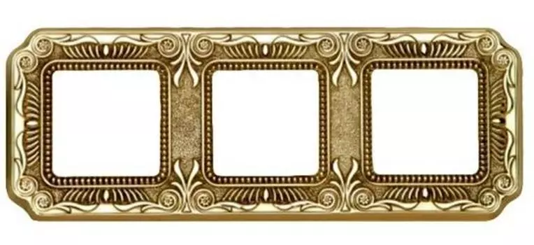 FD01363OB Рамка Firenze Bright Gold 3-постовая Fede