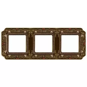 FD01363PBCL Рамка Firenze Bright Patina 3-постовая Fede