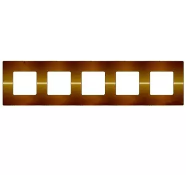 FD01405CB Основа рамок Belle Epoque Metal Bright chrome 5-постовая гор/верт. Fede