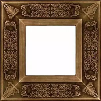 FD01411PB Рамка Granada Патина 1-постовая Fede