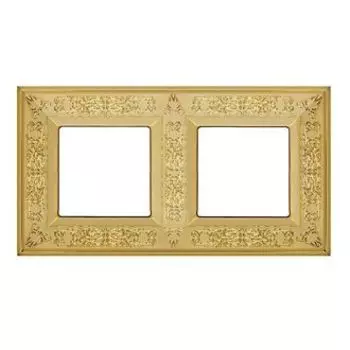 FD01412OB Рамка Granada Bright Gold 2-постовая Fede