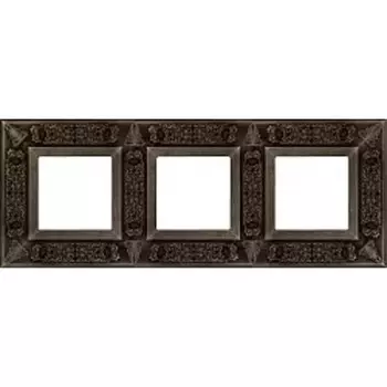 FD01413AS Рамка Granada Antique Silver 3-постовая Fede