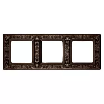 FD01413CO Рамка Granada Copper 3-постовая Fede