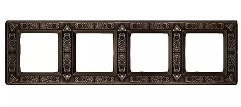 FD01414CO Рамка Granada Copper 4-постовая Fede