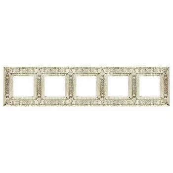 FD01415BD Рамка Provence White Decape 5-постовая Fede