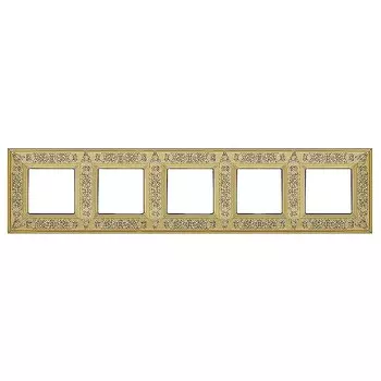 FD01415OB Рамка Granada Bright Gold 5-постовая Fede