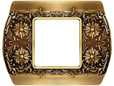 FD01421PB Рамка Sanremo Патина 1-постовая Fede