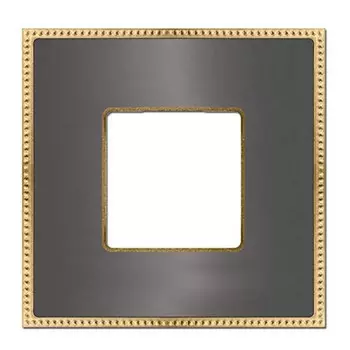 FD01431GROB Рамка Belle Epoque Metal Графит / Золото 1-постовая Fede
