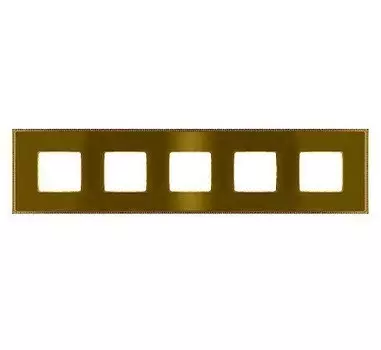 FD01435OBOB Рамка Belle Epoque Metal Bright gold / Bright gold 5-постовая гор/верт. Fede