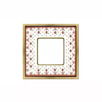 FD01471MACB Рамка Belle Epoque Porcelain Коричневый / Хром 1-постовая Fede