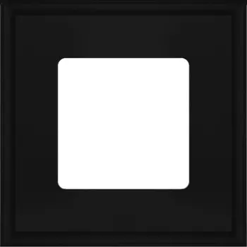 FD01601BK Рамка квадратная New Marco Черный 1-постовая Fede