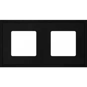 FD01602BK Рамка New Marco Черный 2-постовая Fede