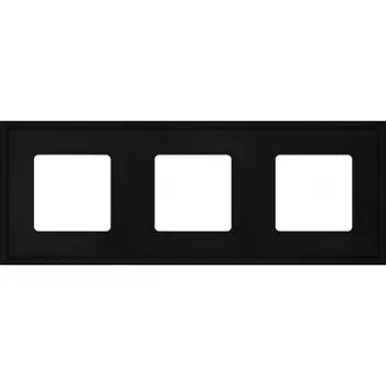 FD01603BK Рамка New Marco Черный 3-постовая Fede