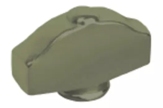 FD02314GO Поворотная ручка типа "овал фигурный", цвет green olive FEDE