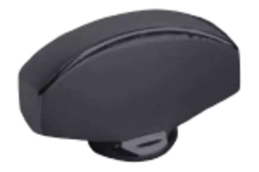 FD02315GR Поворотный выключатель "Овал", цвет Graphite FEDE