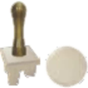 FD02316BD-A Ручка тумблерного типа, цвет white decape + бежевый FEDE