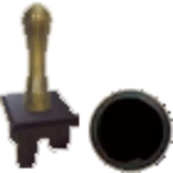 FD02316GR-M Ручка тумблерного типа, цвет graphite + черный FEDE