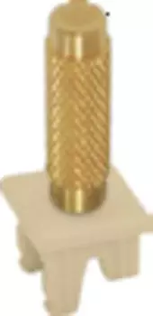 FD02317OB-A Ручка тумблерного типа с гравировкой, цвет bright gold/беж. FEDE