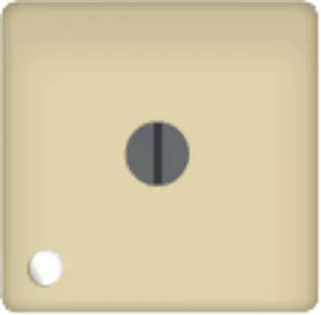 FD03111-A Стандартный поворотный выключатель с лампой подсветки, цвет Бежевый FEDE