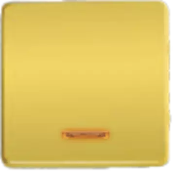 FD04312OR Клавиша для одноклавишных выключателей с подсветкой, цвет Real Gold FEDE