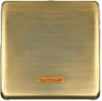 FD04312PM Клавиша для одноклавишных выключателей с подсветкой, цвет Matt Patina FEDE