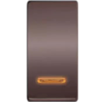 FD04313GR Клавиша для двухклавишных выключателей с подсветкой, цвет Graphite FEDE