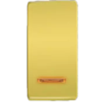FD04313OB Клавиша для двухклавишных выключателей с подсветкой, цвет Bright Gold FEDE