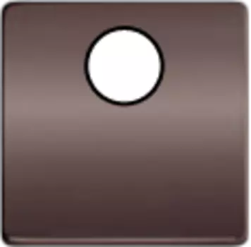 FD04315GR-M TV/SAT Монтажная плата для механизмов с одним коннектором черный, цвет Graphite FEDE