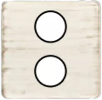 FD04316BD-M TV/SAT Монтажная плата для механизмов с двумя коннекторами черный, цвет White Decape FEDE