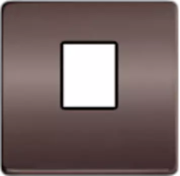 FD04317GR-M Монтажная плата для 1-го инф. разъема RJ-45 черный, цвет Graphite FEDE