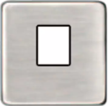 FD04317NS-M Монтажная плата для 1-го инф. разъема RJ-45 черный, цвет Nickel Satin FEDE