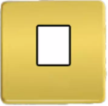 FD04317OR-M Монтажная плата для 1-го инф. разъема RJ-45 черный, цвет Real Gold FEDE