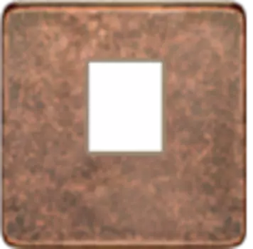 FD04317RU-A Монтажная плата для 1-го инф. разъема RJ-45 бежевый, цвет Rustic Cooper FEDE