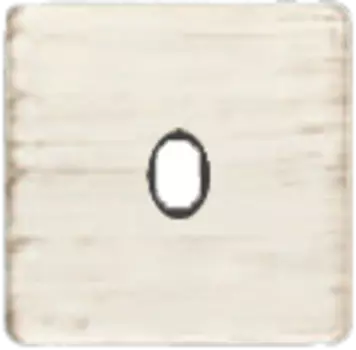 FD04320BD-M Латунная накладка под 1 тумблер , цвет White Decape+black FEDE