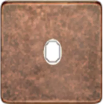 FD04320RU-A Латунная накладка под 1 тумблер , цвет Rustic Cooper+-beige FEDE