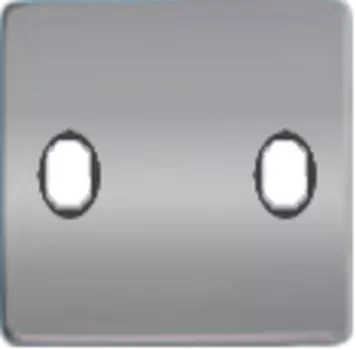 FD04321CB-M Монтаж. плата для выключателя тумблерного типа с 2 коннекторами, цвет bright chrome+чер. FEDE