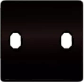 FD04321GR-M Монтаж. плата для выключателя тумблерного типа с 2 коннекторами, цвет graphite+чер. FEDE