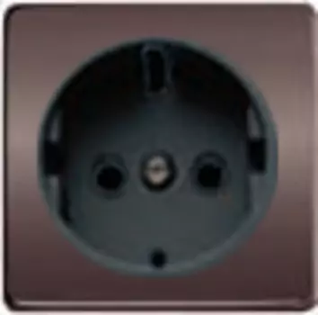 FD04335GR-M Обрамление розетки 2К+З черный, цвет Graphite FEDE