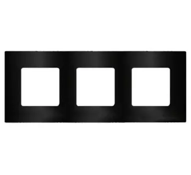 FD04403GR Декоративная вставка Belle Epoque Metal graphite 3-постовая Fede