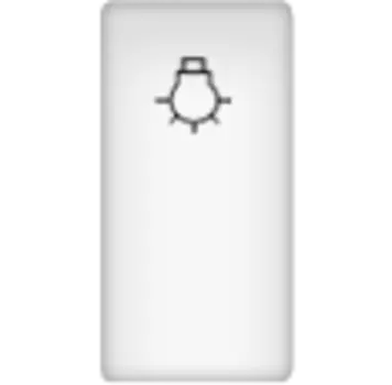 FD16717 Клавиша узкая "Свет", цвет Белый FEDE