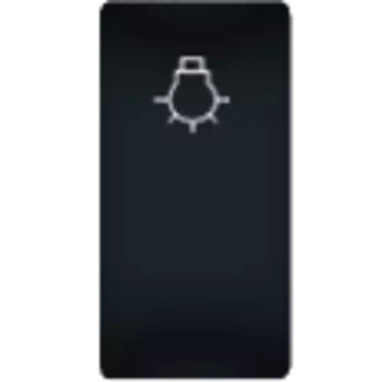 FD16717-M Клавиша узкая "Свет", цвет Черный FEDE