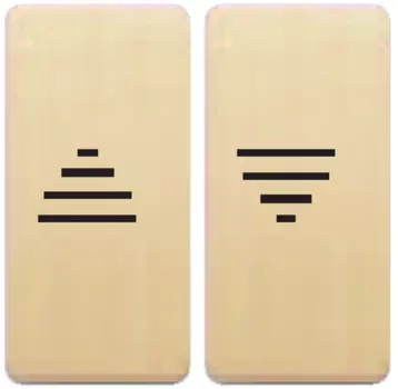 FD17769-A Клавиша широкая для жалюзи, цвет Бежевый FEDE