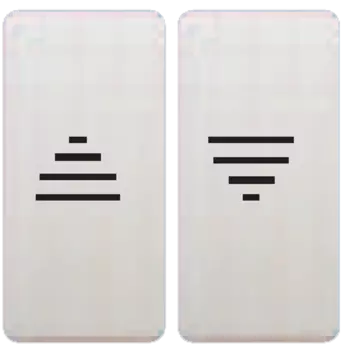 FD17769 Клавиша широкая для жалюзи, цвет Белый FEDE