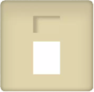 FD17896-A Одиночная монтажная плата RJ45, цвет Бежевый FEDE