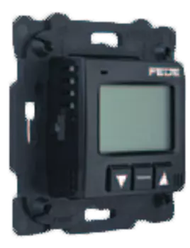 FD18000-M Терморегулятор Цифровой. 16A, с LCD монитором. Кабель в комплекте, цвет Черный FEDE