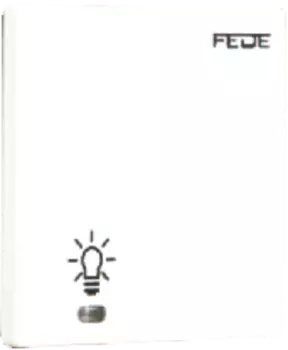 FD28601 Сенсорный одноклавишный выключатель с подсветкой 10 A 250 В, цвет Белый FEDE