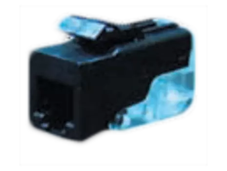 FD-T3-M Розетка телефонная 6-ти контактная для коннектора RJ-11 CAT3, цвет Черный FEDE