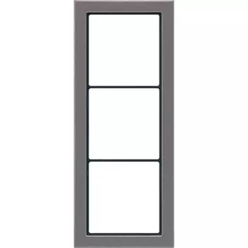 FDAL2983AN Рамка FD Design Антрацит / Лакированный алюминий 3-постовая Jung